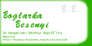 boglarka besenyi business card